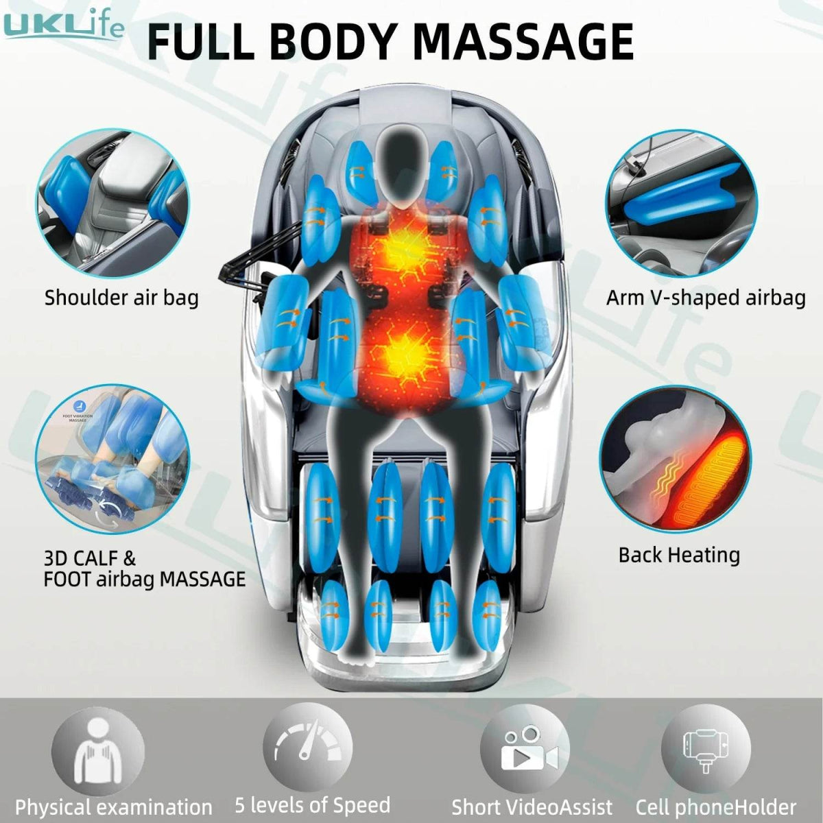 Yutori MistGlow Heat 4D SL-Track AI Voice Massage Chair - Omega Lifestyles