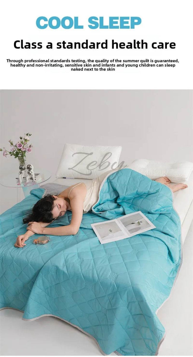 Breathable Lightweight Cooling Polyester Summer Blanket - Sleep Galleria