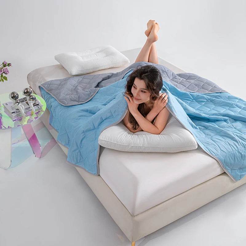 Breathable Lightweight Cooling Polyester Summer Blanket - Sleep Galleria