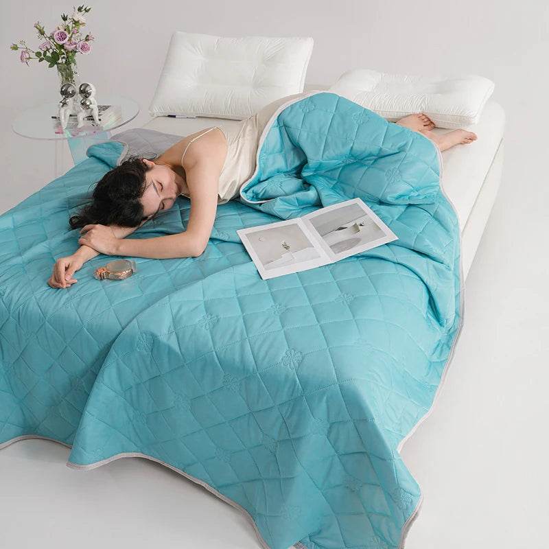 Breathable Lightweight Cooling Polyester Summer Blanket - Sleep Galleria