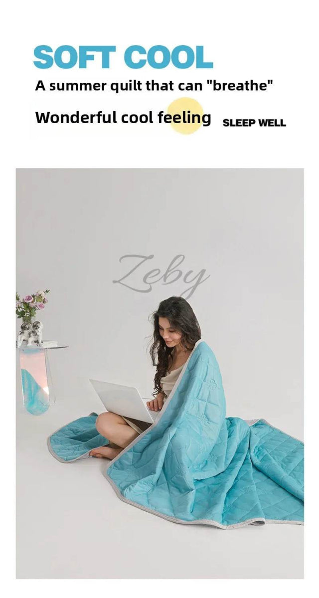 Breathable Lightweight Cooling Polyester Summer Blanket - Sleep Galleria