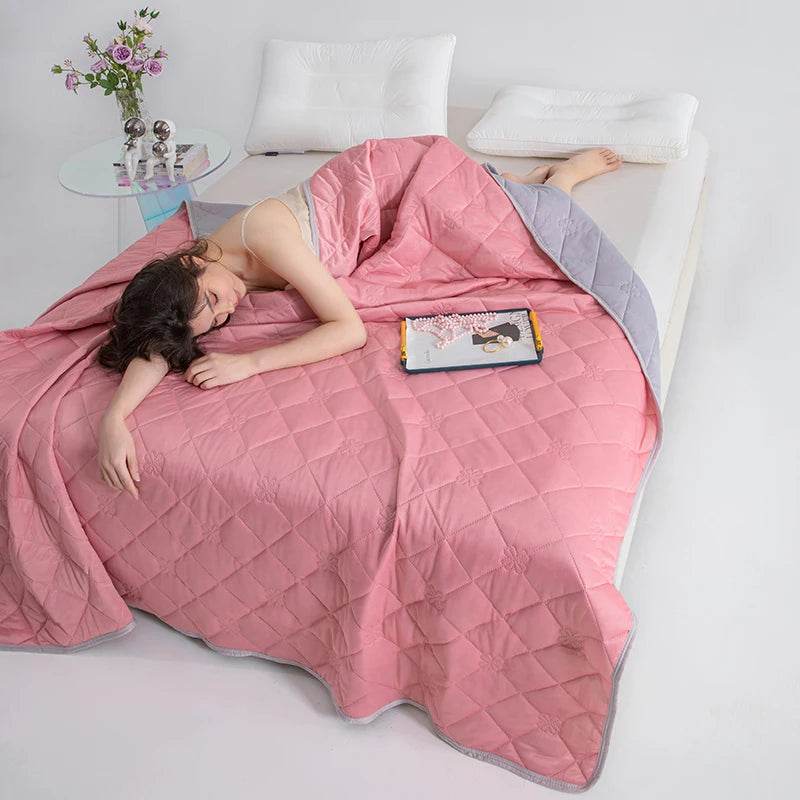 Breathable Lightweight Cooling Polyester Summer Blanket - Sleep Galleria