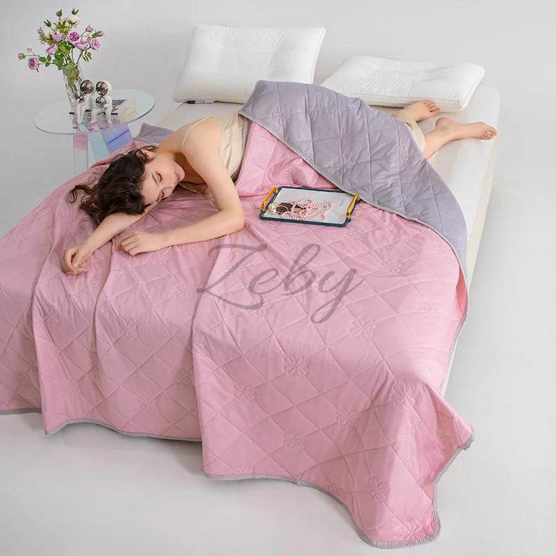 Breathable Lightweight Cooling Polyester Summer Blanket - Sleep Galleria