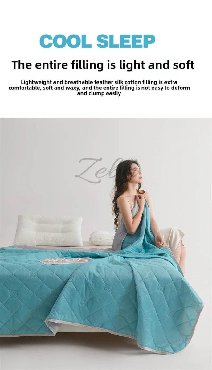 Breathable Lightweight Cooling Polyester Summer Blanket - Sleep Galleria