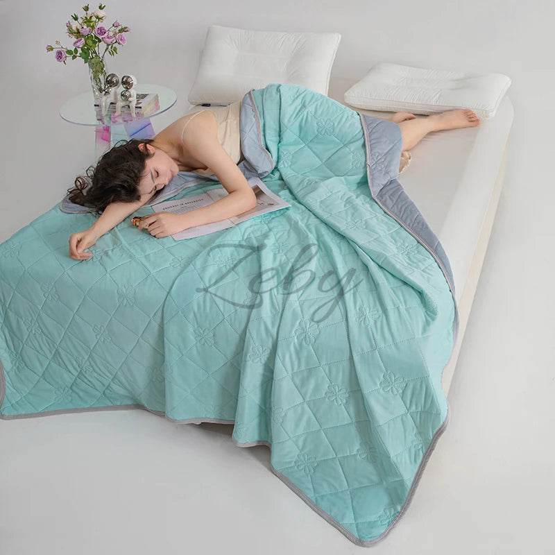 Breathable Lightweight Cooling Polyester Summer Blanket - Sleep Galleria
