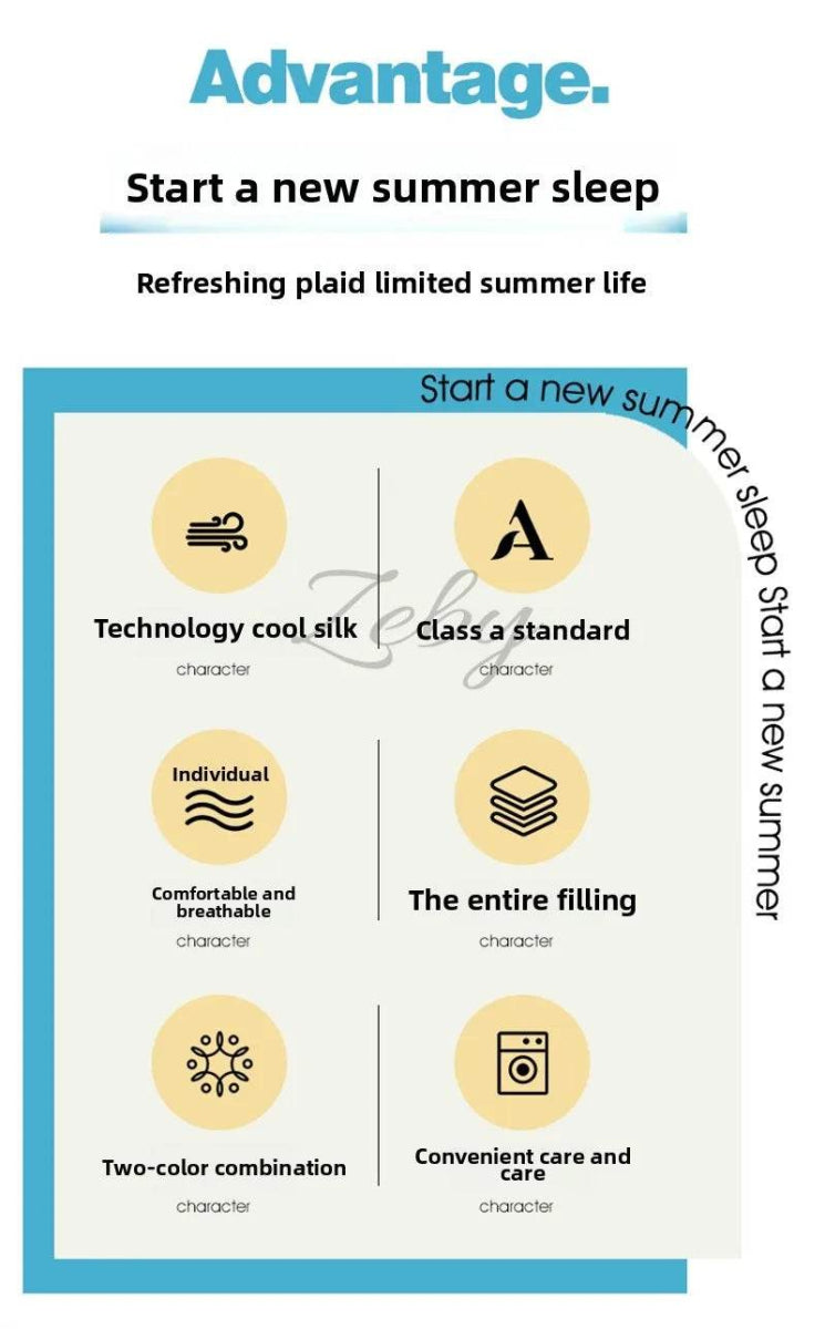 Breathable Lightweight Cooling Polyester Summer Blanket - Sleep Galleria
