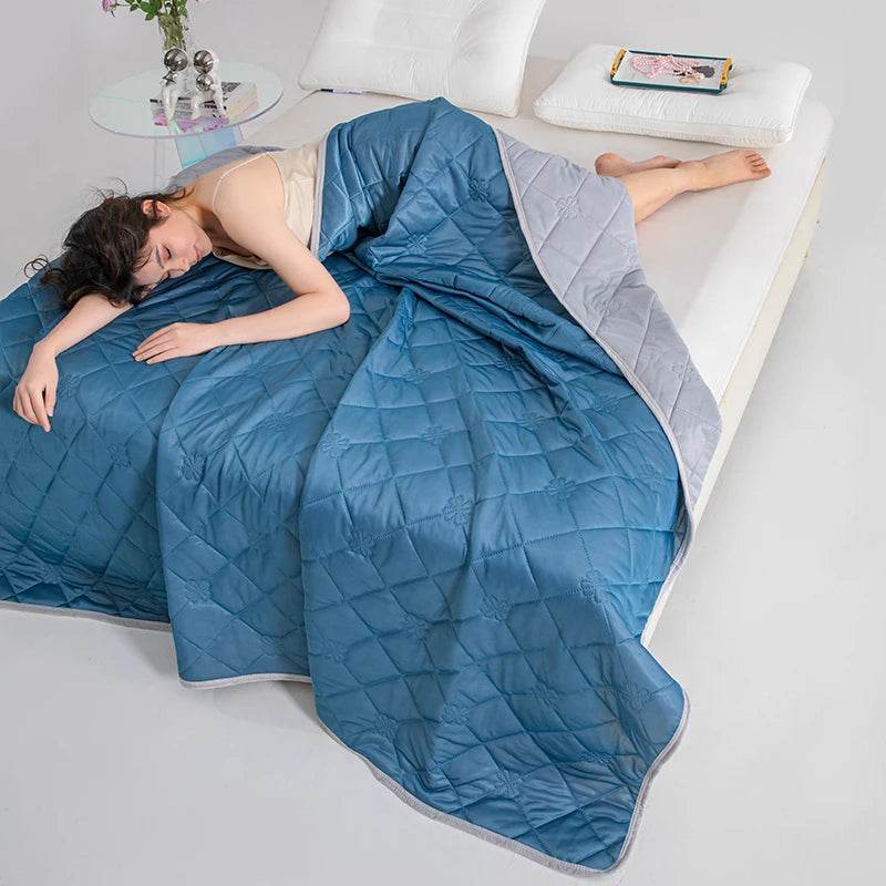 Breathable Lightweight Cooling Polyester Summer Blanket - Sleep Galleria