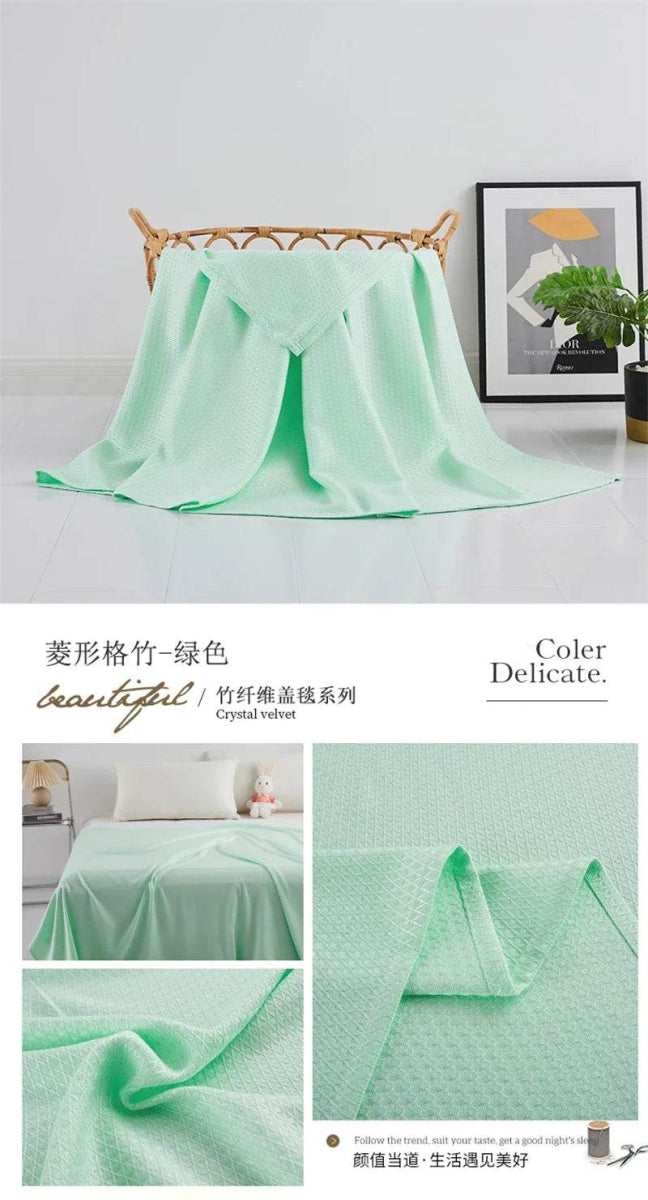 Cooling Lightweight Bamboo Fiber Summer Blanket - Sleep Galleria
