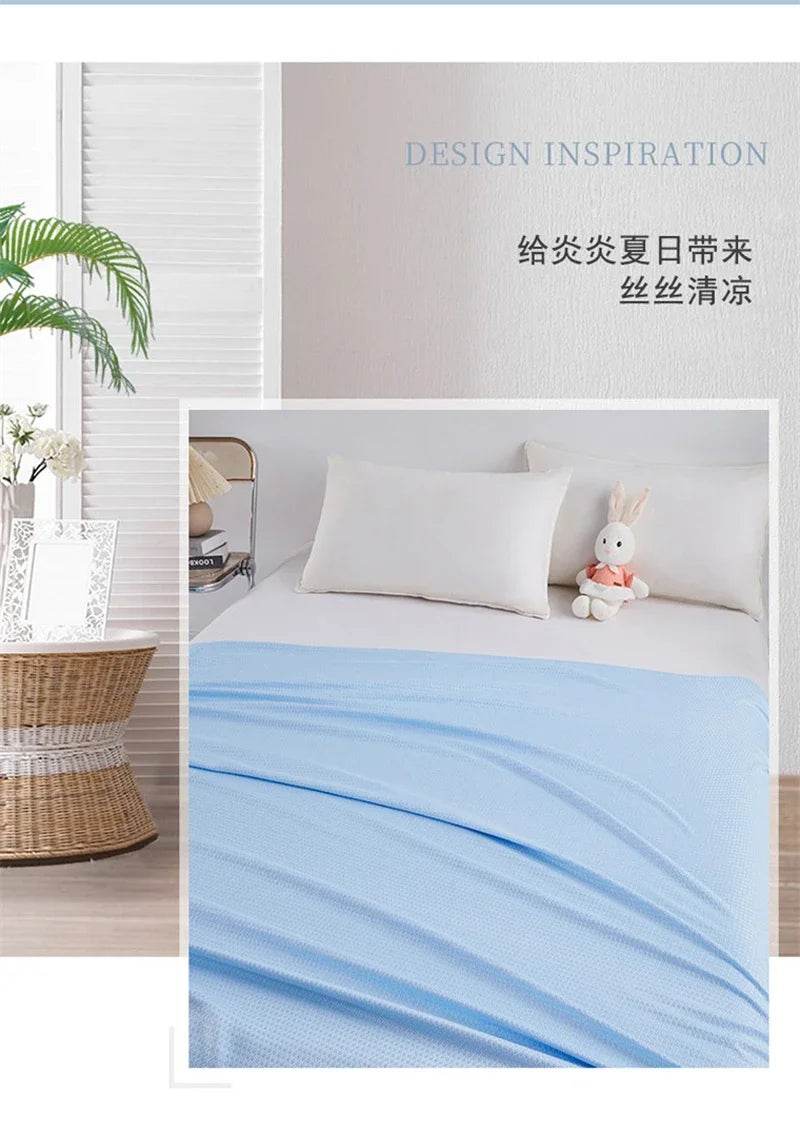 Cooling Lightweight Bamboo Fiber Summer Blanket - Sleep Galleria