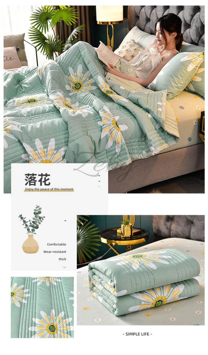 Soft Quilted 3-Piece Polyester Summer Quilt Set - Sleep Galleria