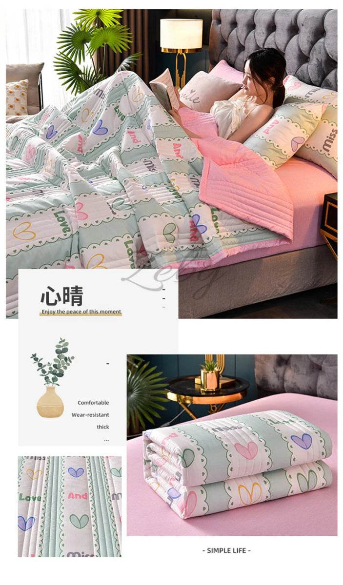 Soft Quilted 3-Piece Polyester Summer Quilt Set - Sleep Galleria