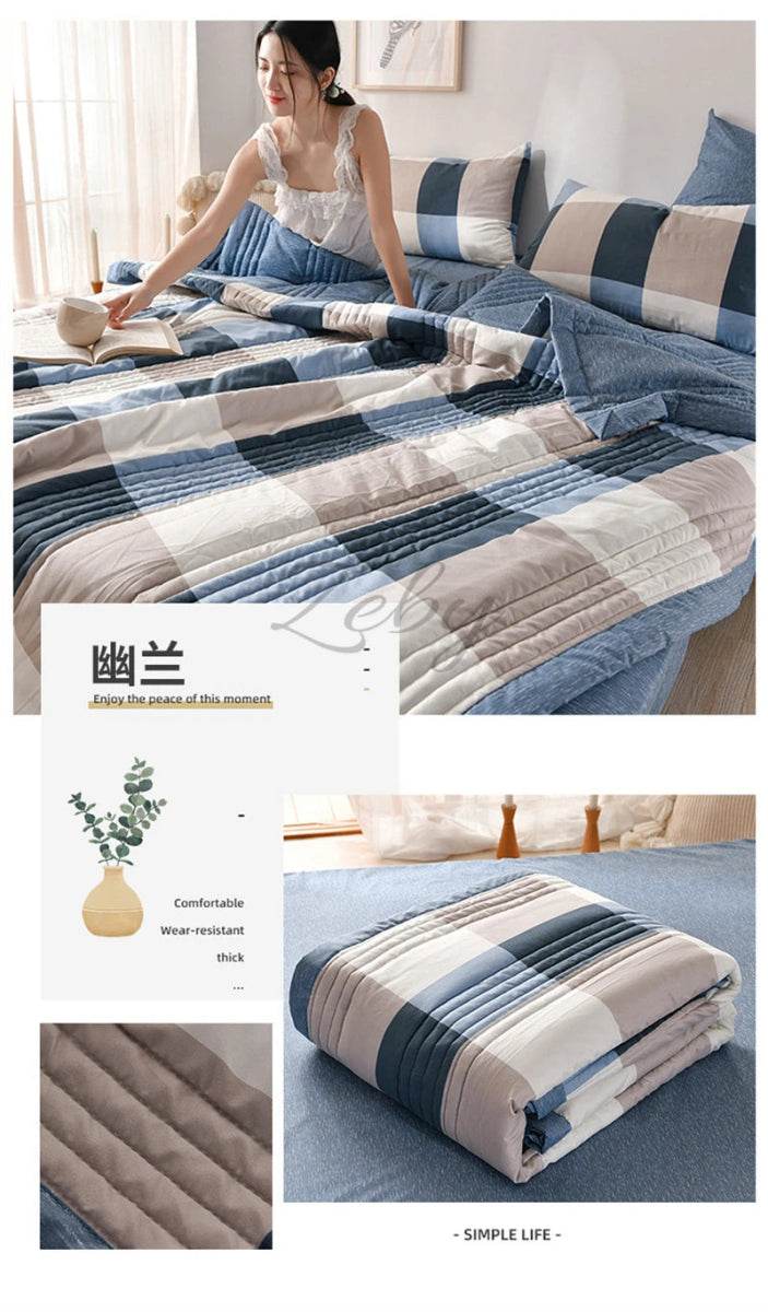 Soft Quilted 3-Piece Polyester Summer Quilt Set - Sleep Galleria