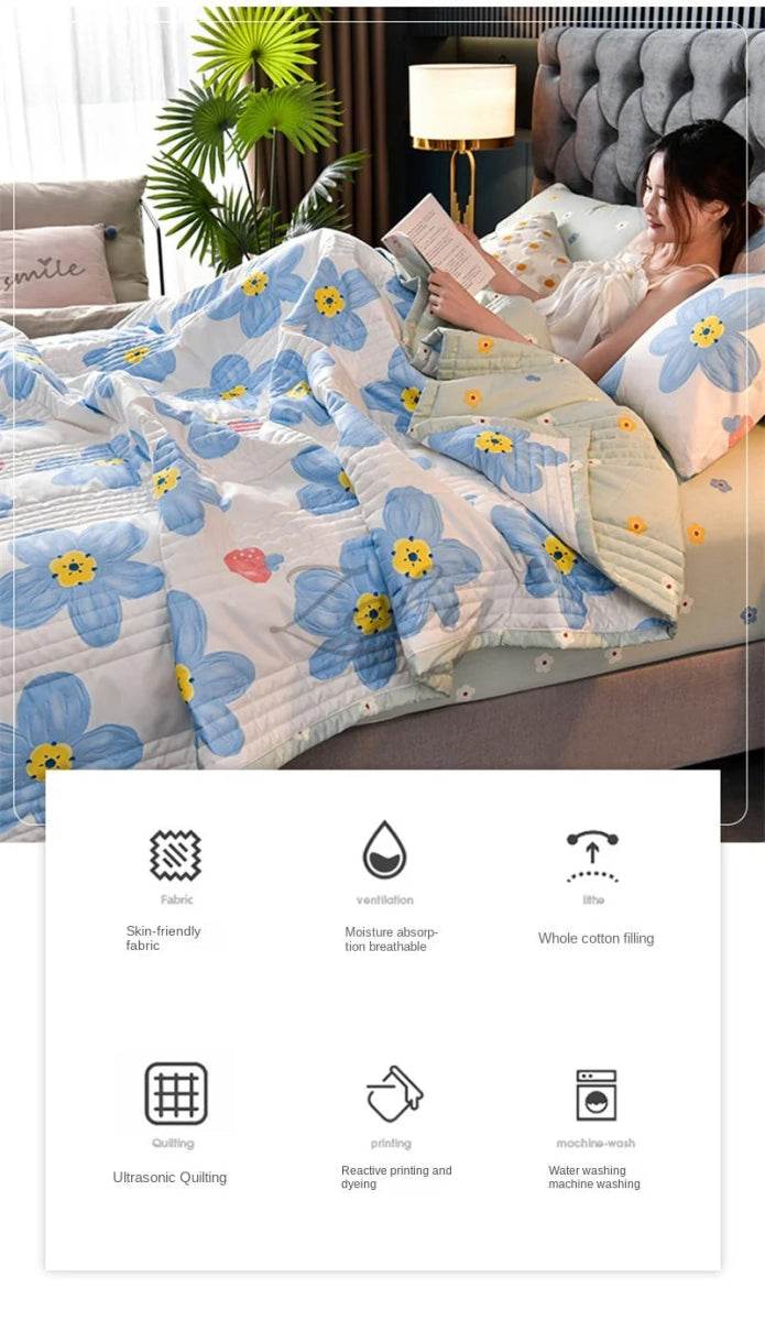 Soft Quilted 3-Piece Polyester Summer Quilt Set - Sleep Galleria