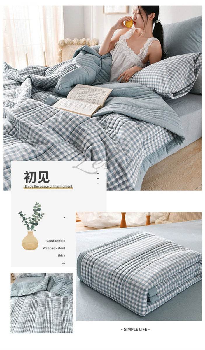 Soft Quilted 3-Piece Polyester Summer Quilt Set - Sleep Galleria