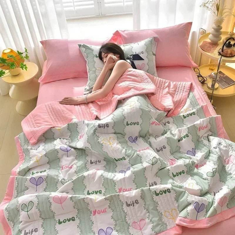 Soft Quilted 3-Piece Polyester Summer Quilt Set - Sleep Galleria