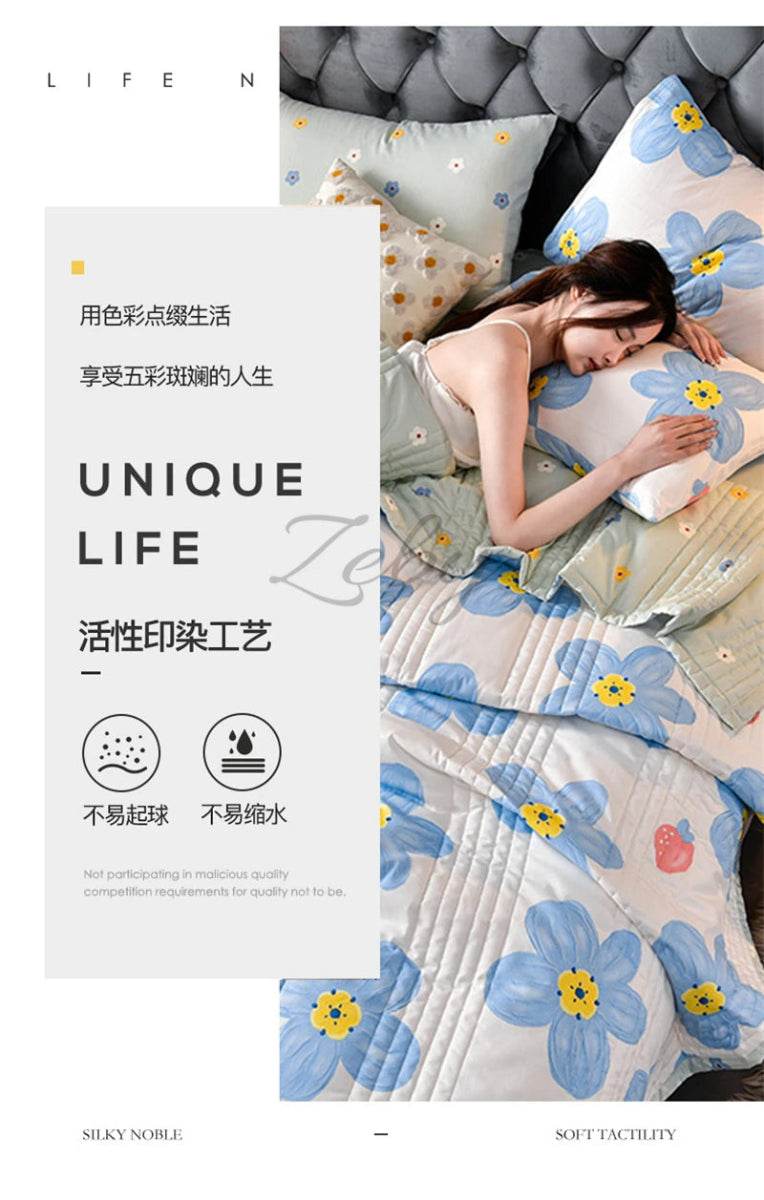 Soft Quilted 3-Piece Polyester Summer Quilt Set - Sleep Galleria