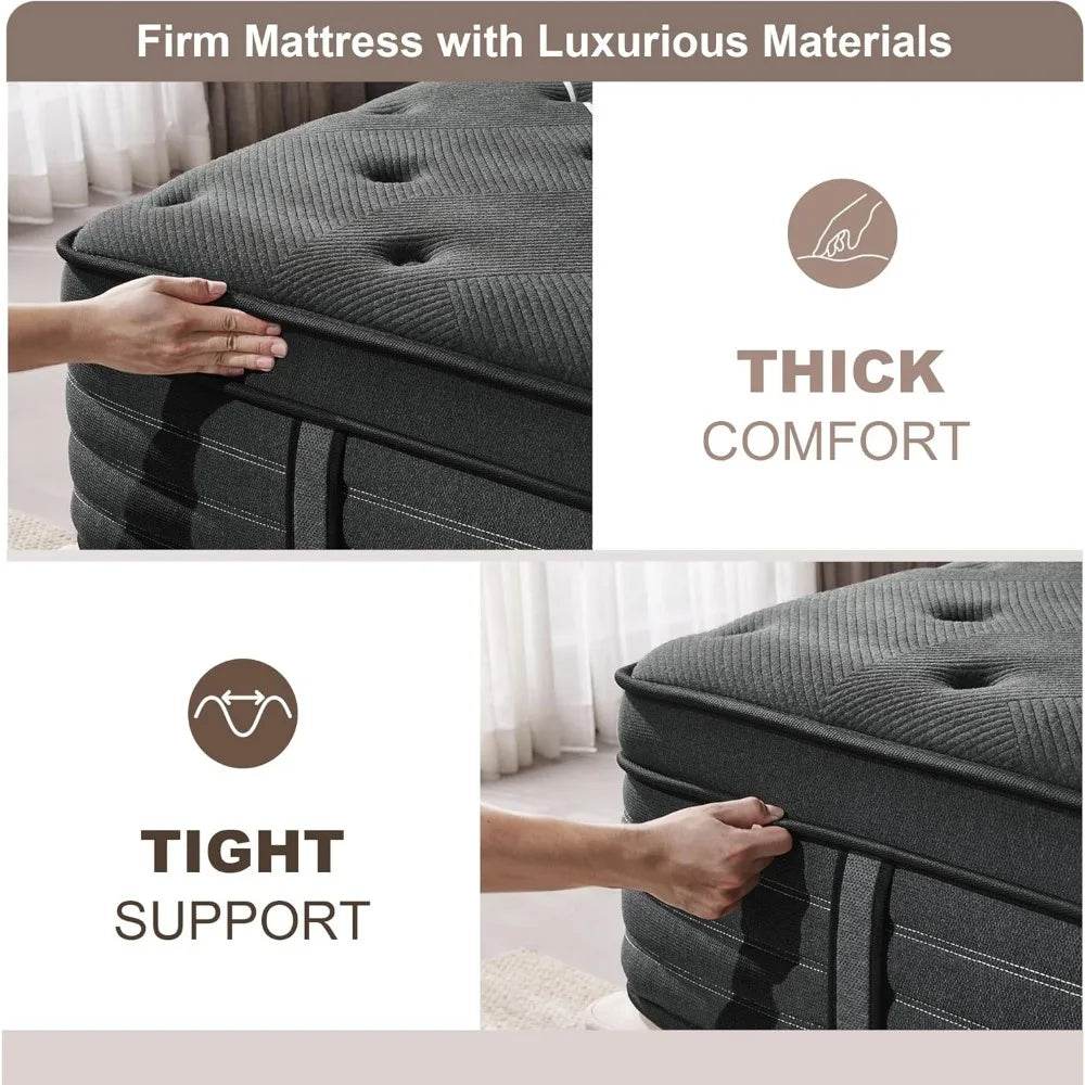 11-Inch Extra Firm Hybrid Mattress - Omega Lifestyles