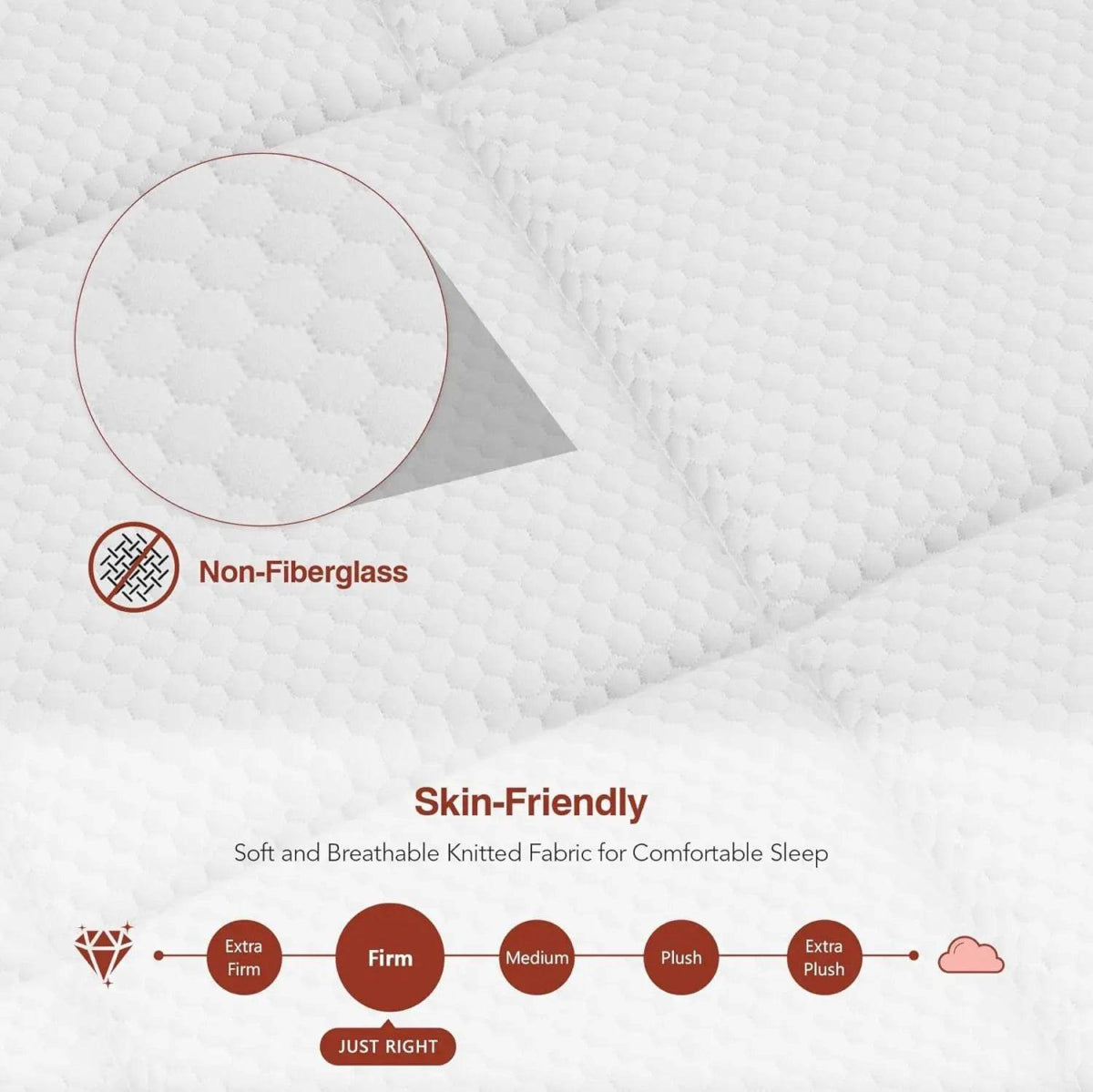 12-Inch Cooling Gel Memory Foam Mattress - Omega Lifestyles