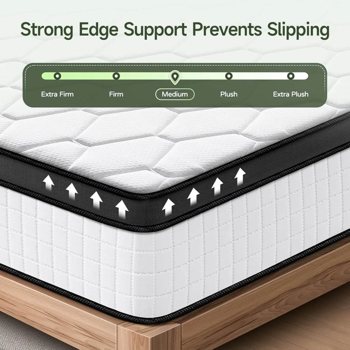 12-Inch Hybrid Foam Mattress With Pocket Springs - Sleep Galleria