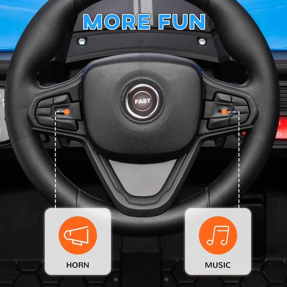 12V Dual-Motor Kids Electric Ride-On Car With Remote - Omega Lifestyles