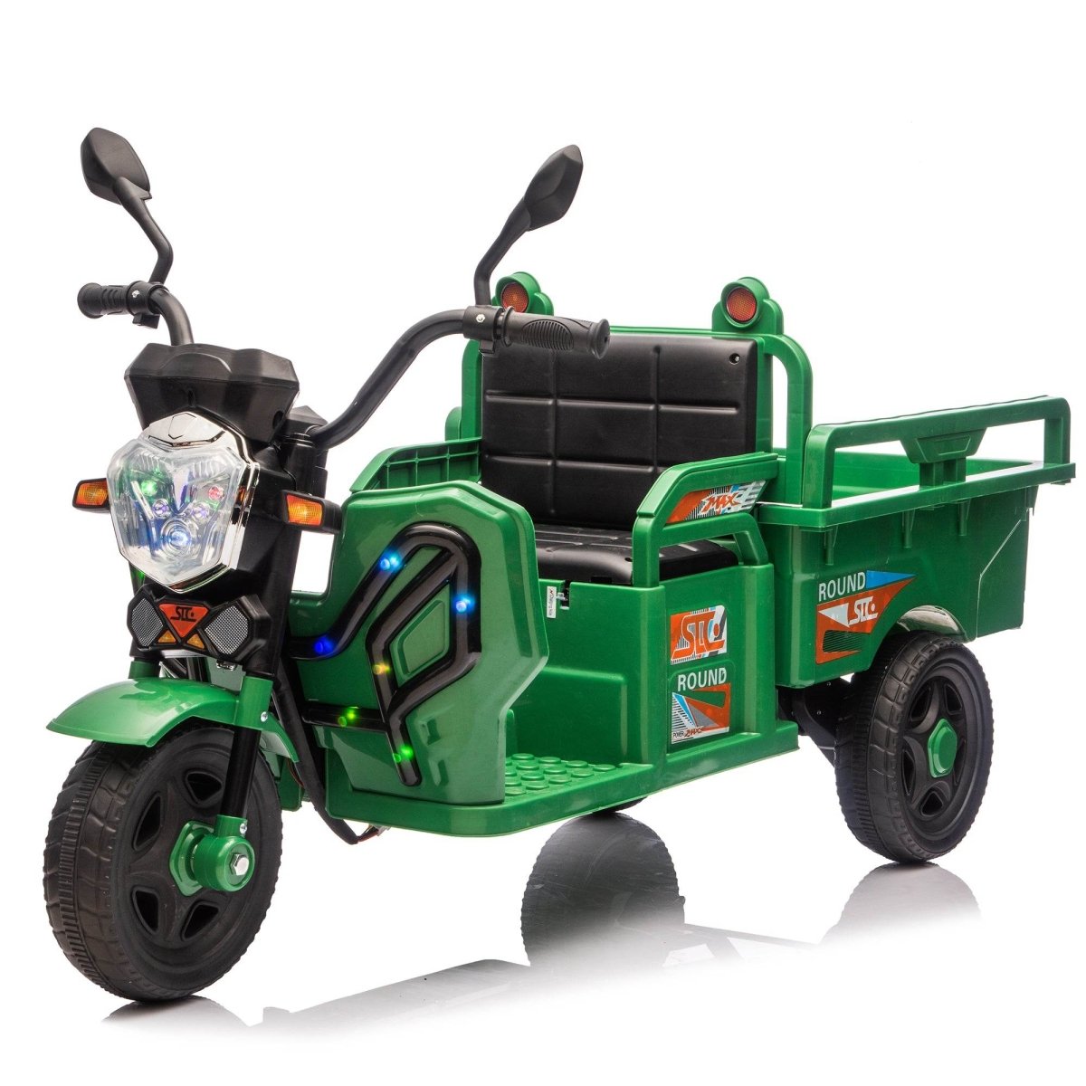 12V Kids Electric 3 - Wheel Ride - On Truck With LED Lights - Zenvia - Omega Lifestyles