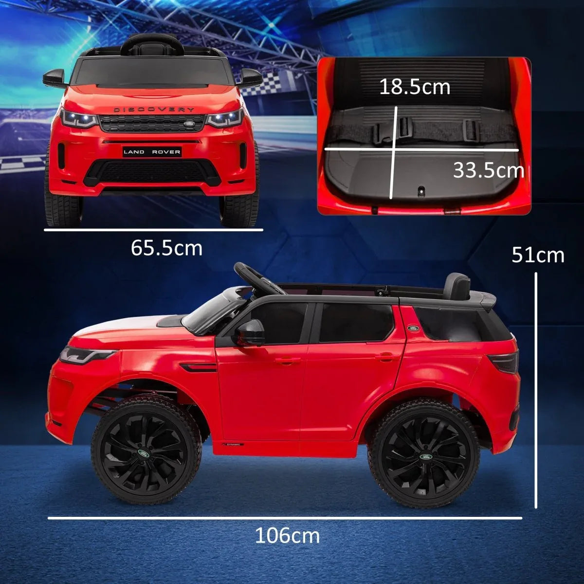12V Licensed Land Rover Discovery Sport Kids Ride-On Car - Omega Lifestyles