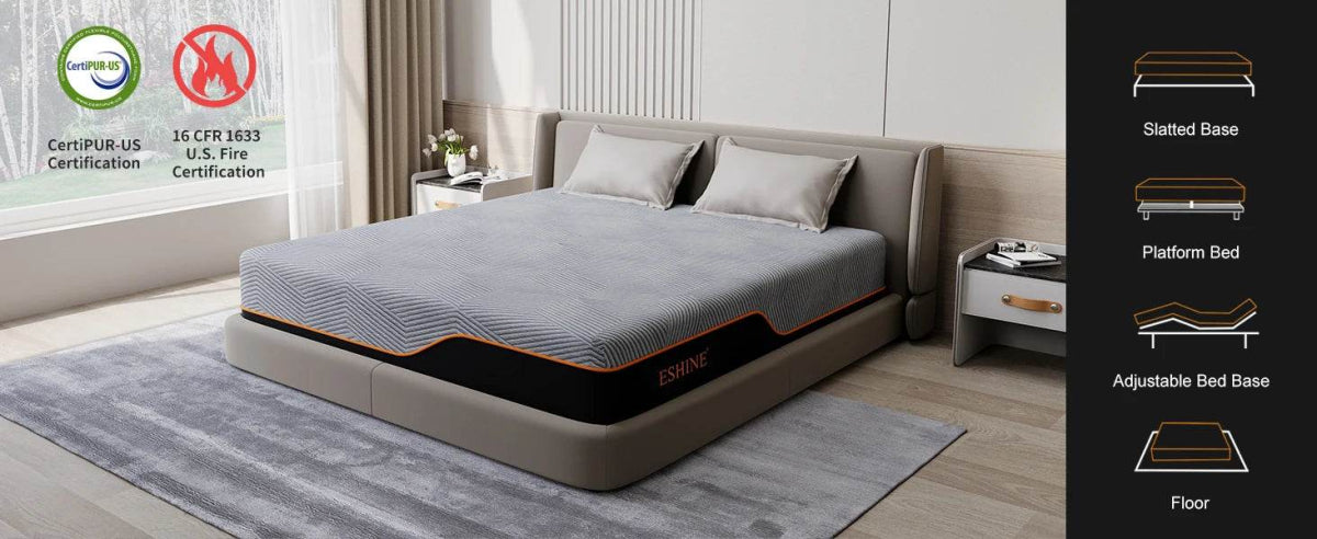 13-Inch Cooling Memory Foam Mattress - Omega Lifestyles