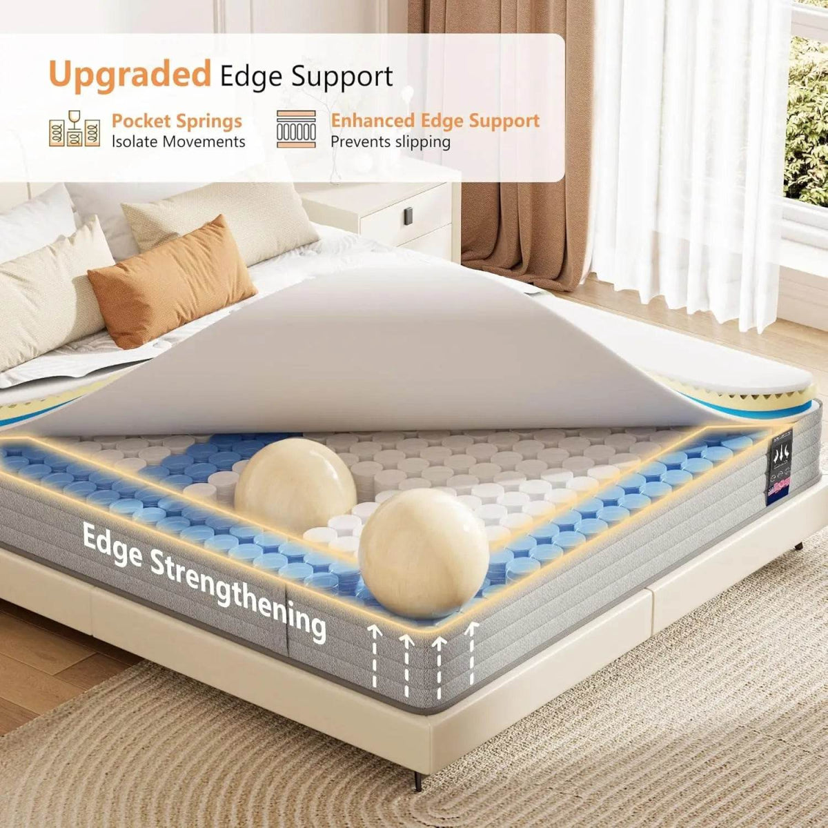 14-Inch Cooling Gel Hybrid Mattress - Sleep Galleria