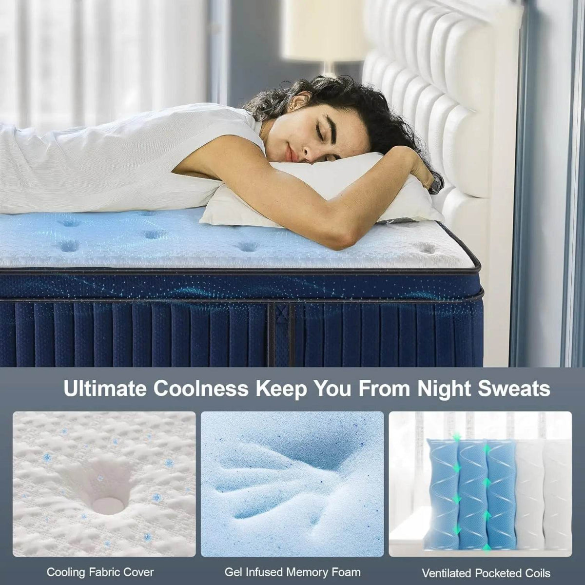 14-Inch Gel Memory Foam Hybrid Mattress - Sleep Galleria