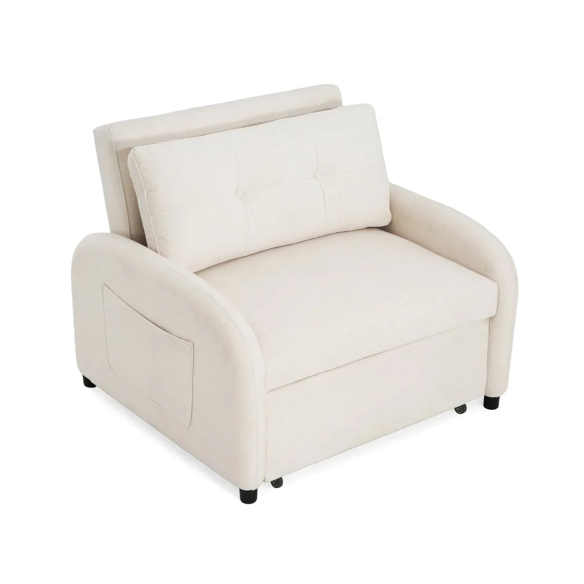 3-in-1 Convertible Cotton Linen Sleeper Sofa Bed - Omega Lifestyles