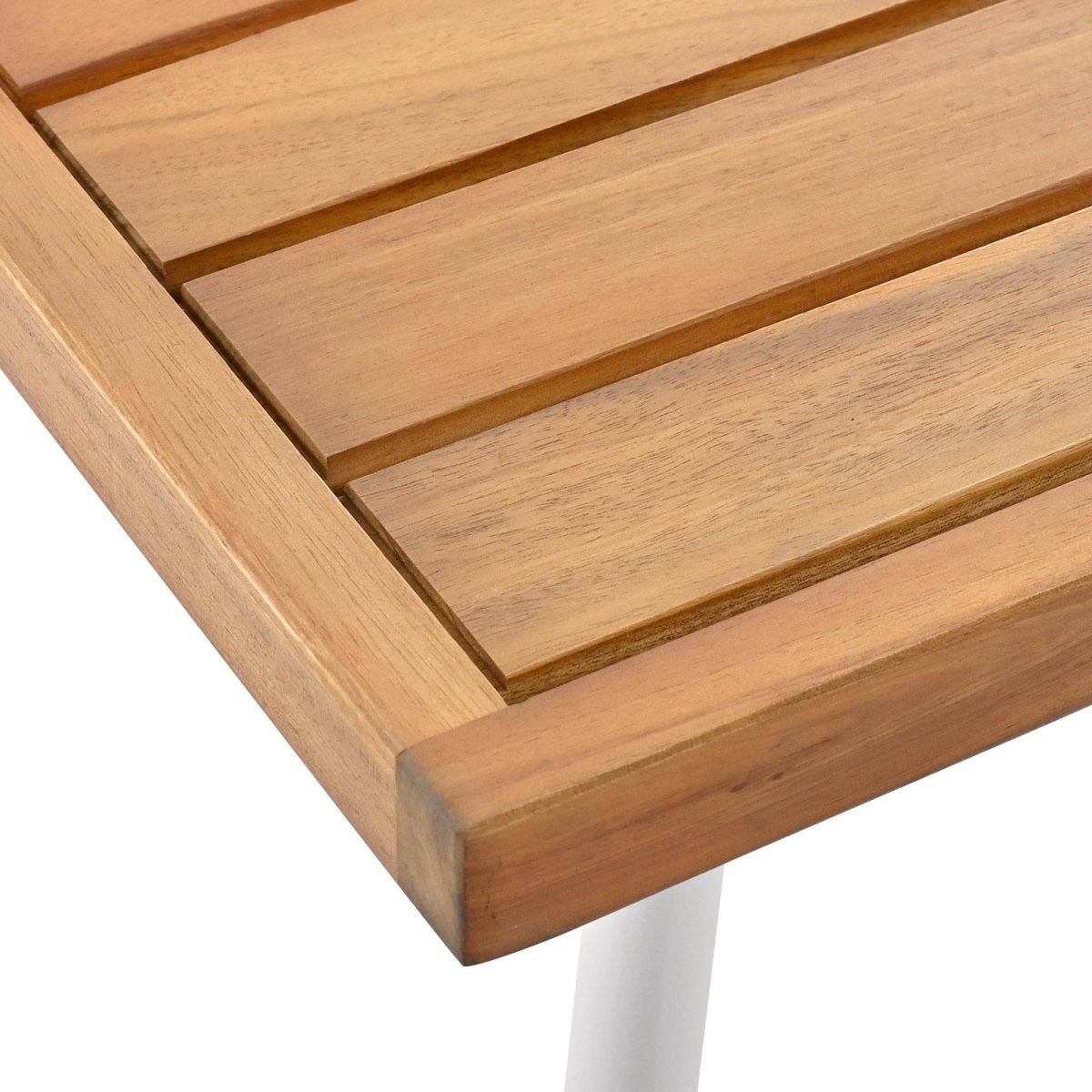 4 - Piece Boho Rope Patio Furniture Set With Acacia Table - Zenvia - Omega Lifestyles