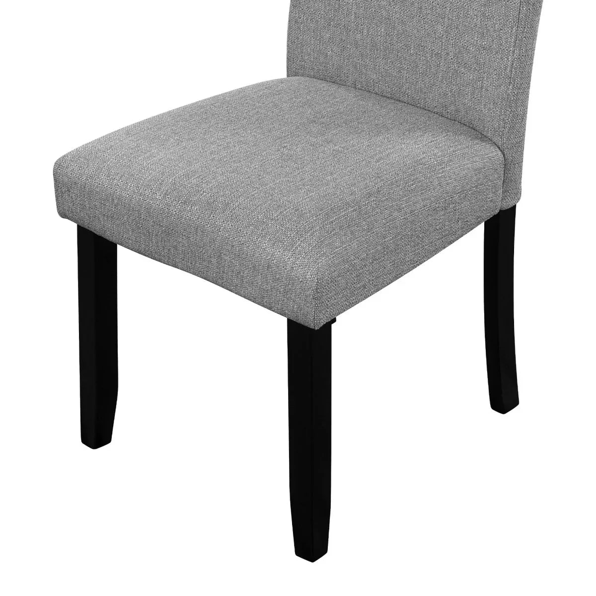 5-Piece Round Solid Wood MDF Dining Table Set With Upholstered Chairs - Omega Lifestyles