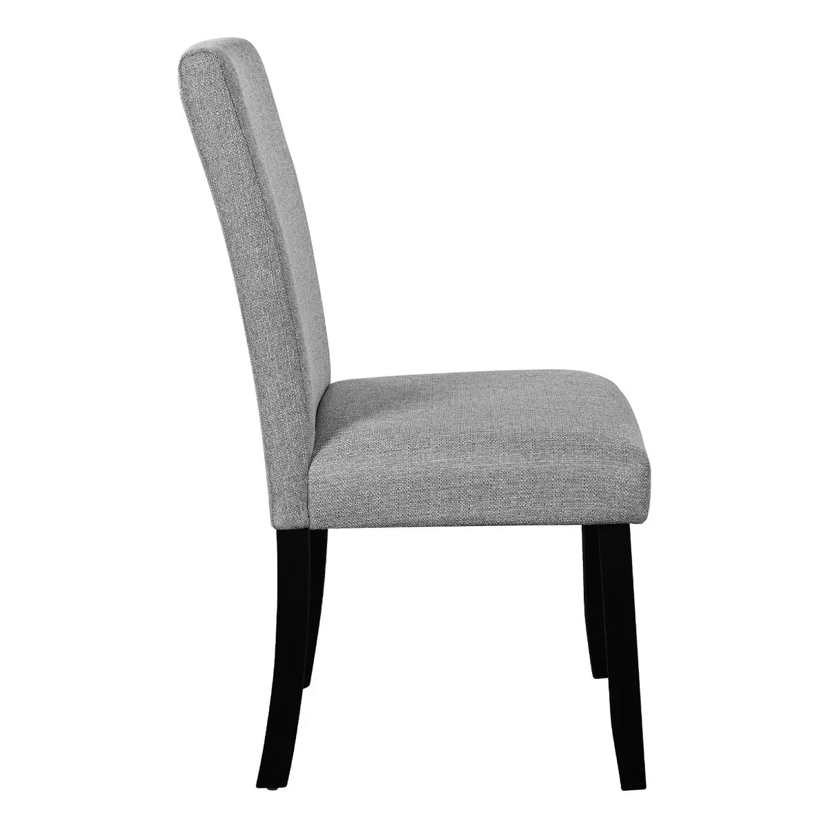 5-Piece Round Solid Wood MDF Dining Table Set With Upholstered Chairs - Omega Lifestyles