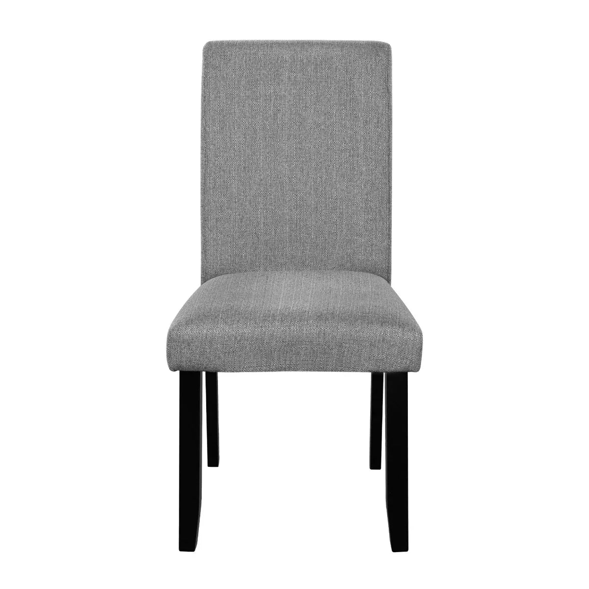 5-Piece Round Solid Wood MDF Dining Table Set With Upholstered Chairs - Omega Lifestyles