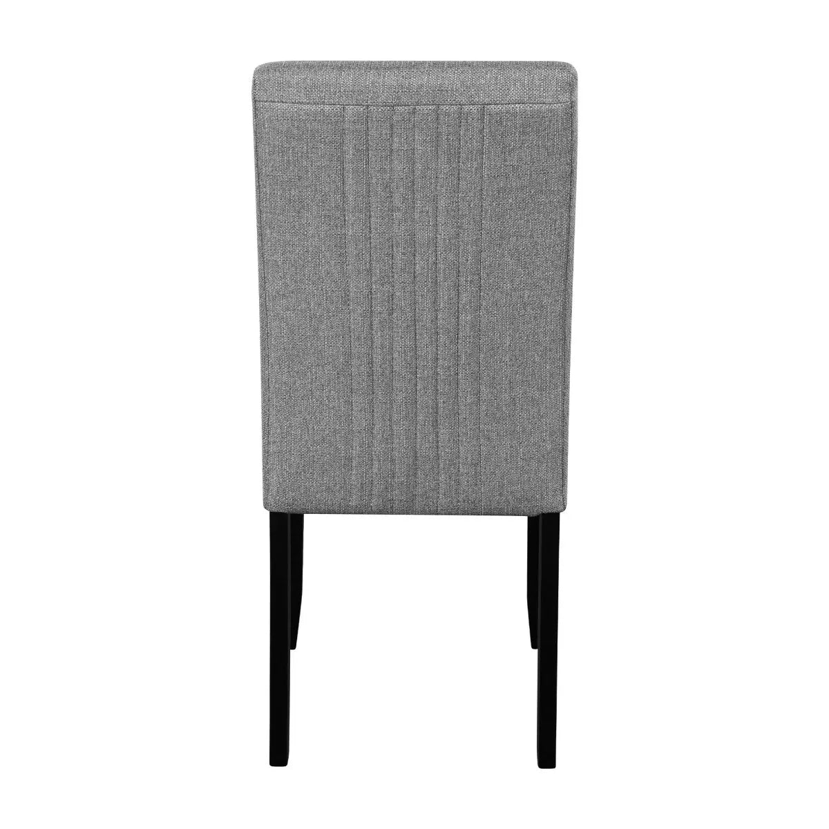 5-Piece Round Solid Wood MDF Dining Table Set With Upholstered Chairs - Omega Lifestyles