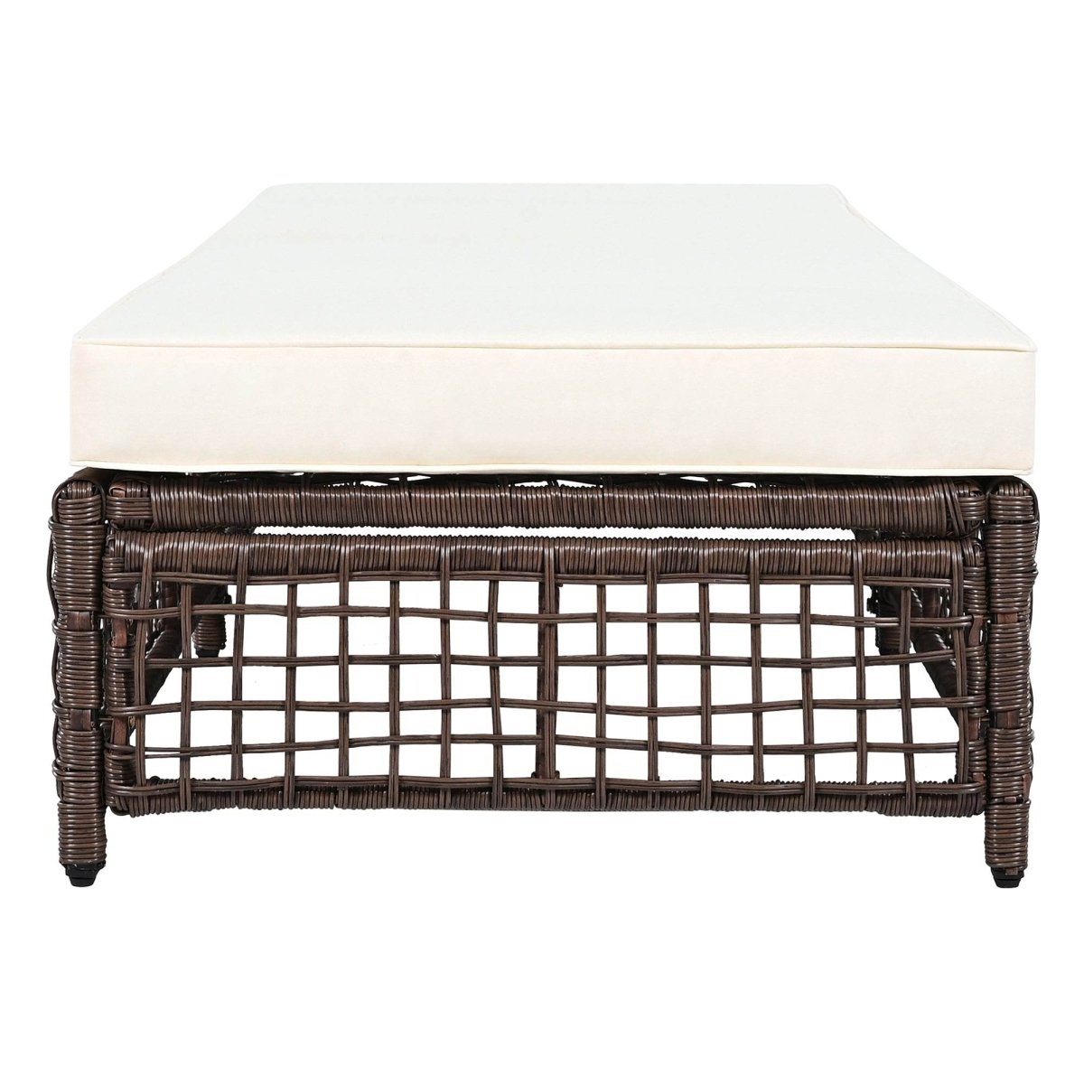 Adjustable 5-Position PE Rattan Outdoor Lounge Chair - Sleep Galleria