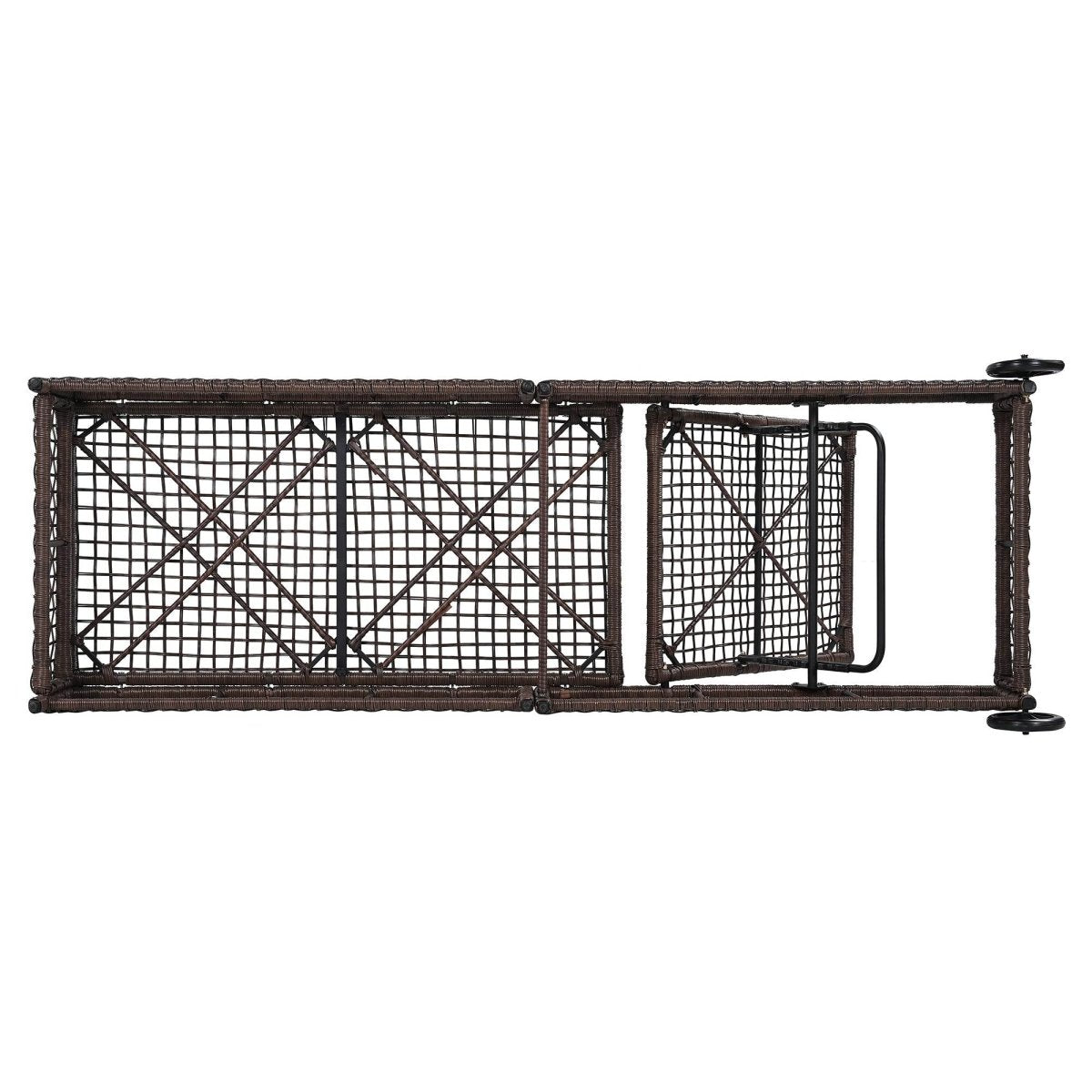 Adjustable 5-Position PE Rattan Outdoor Lounge Chair - Sleep Galleria