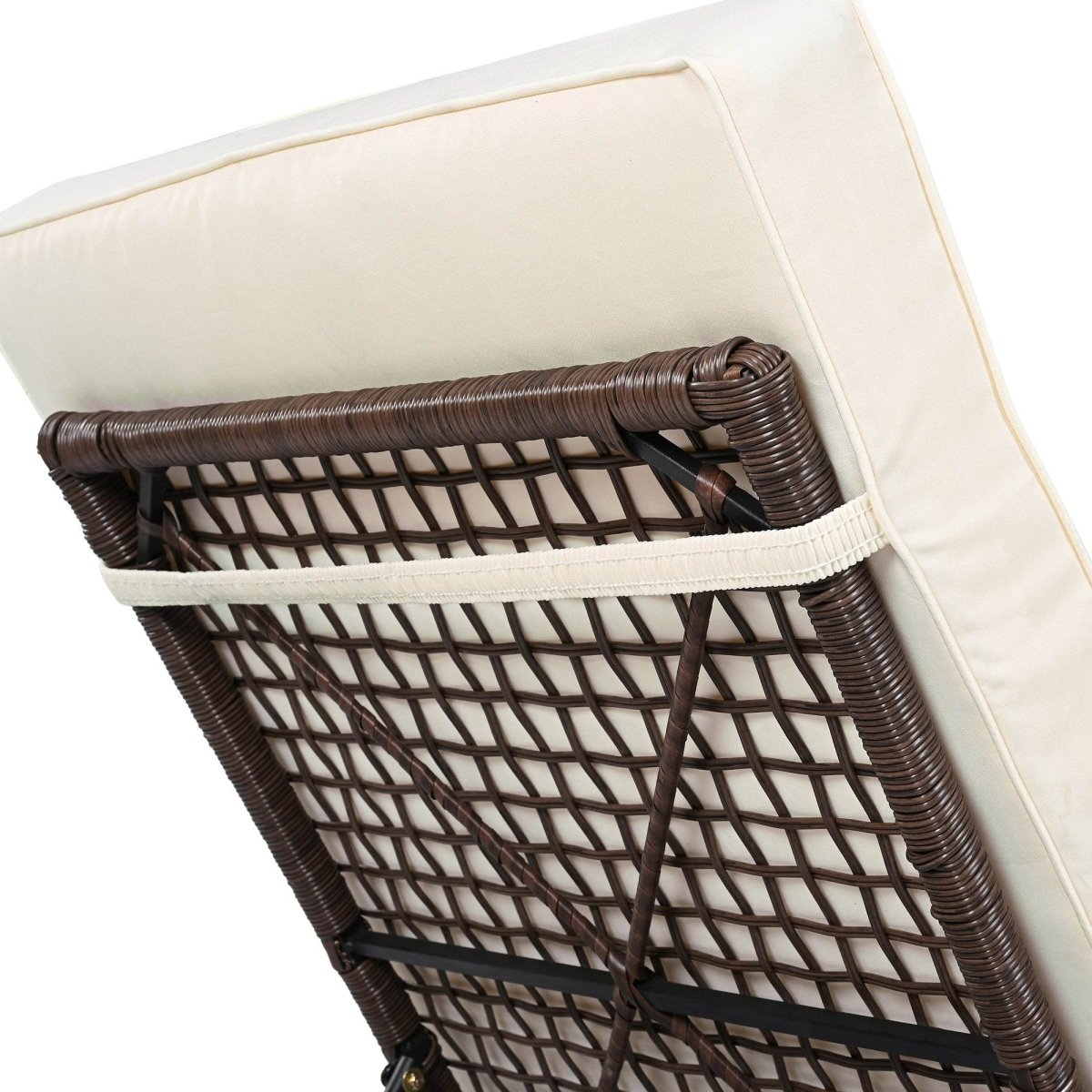 Adjustable 5-Position PE Rattan Outdoor Lounge Chair - Sleep Galleria