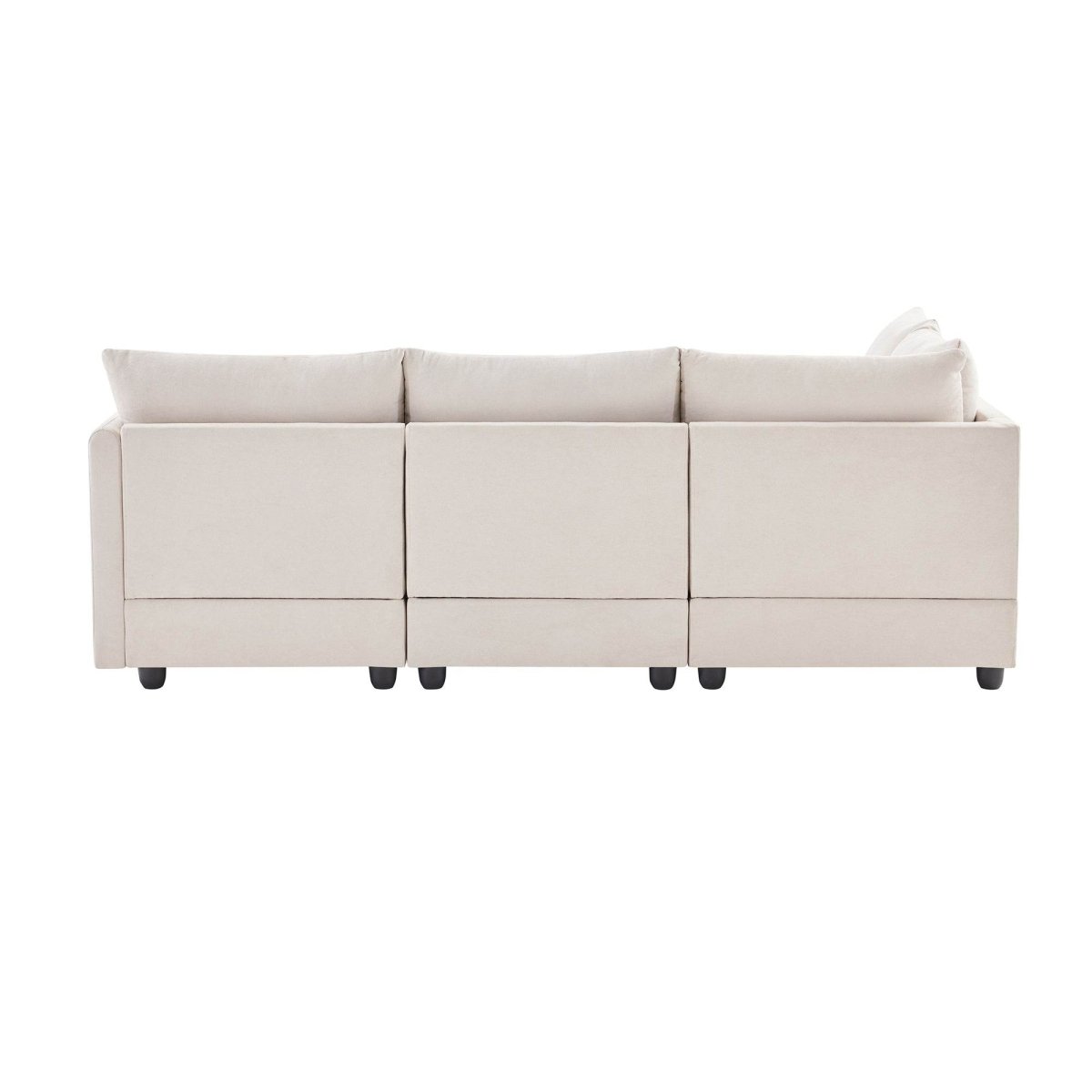 Contemporary L-Shaped 5-Seat Sectional Sofa - Sleep Galleria