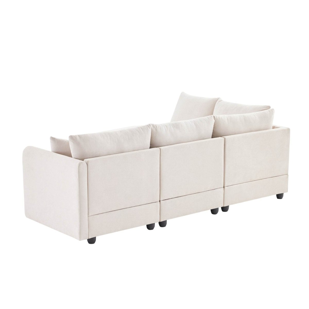 Contemporary L-Shaped 5-Seat Sectional Sofa - Sleep Galleria