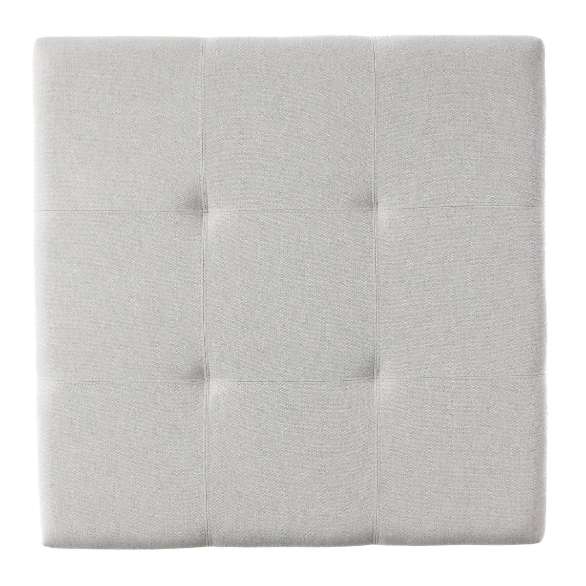 Contemporary Light Grey Fabric Storage Ottoman - Sleep Galleria