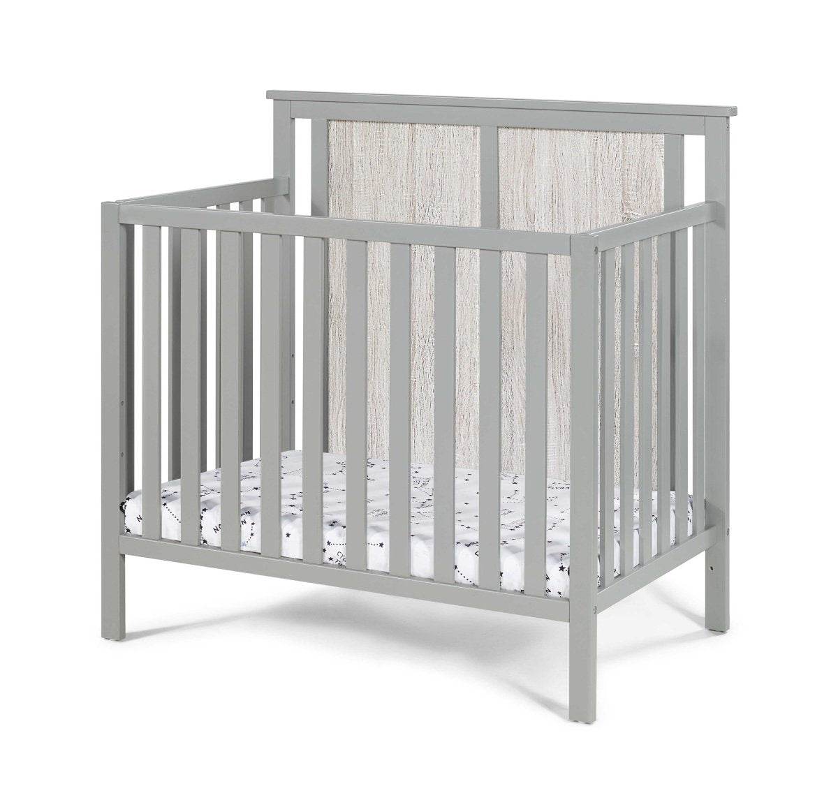 Convertible 3-in-1 Wood Mini Crib With Mattress Pad - Sleep Galleria