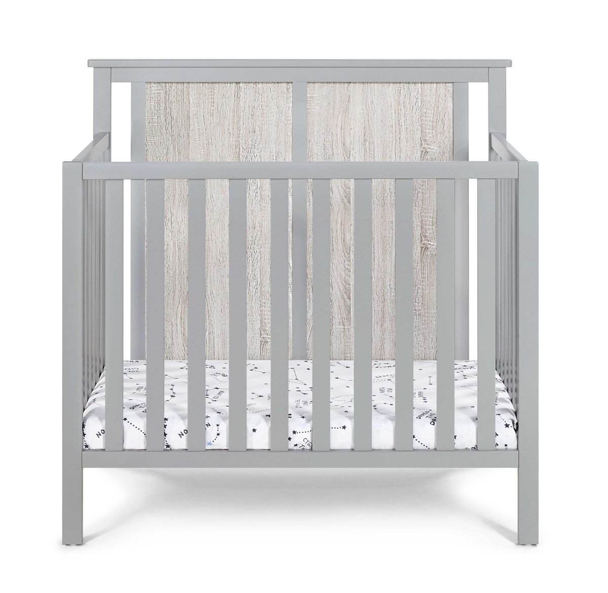 Convertible 3-in-1 Wood Mini Crib With Mattress Pad - Sleep Galleria