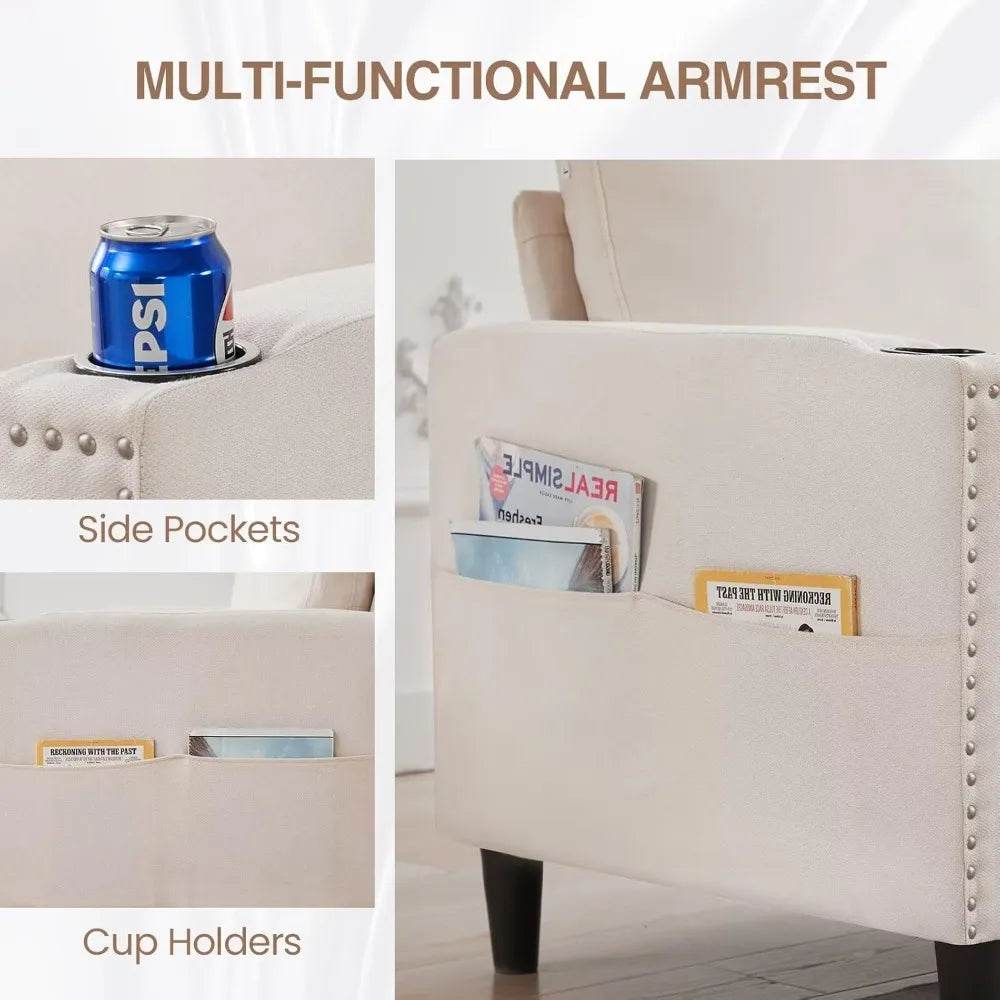 Convertible Three-Seater Sectional Sofa - Omega Lifestyles