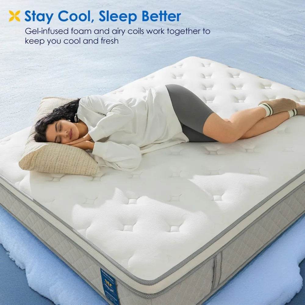 Cooling Pillow Top Hybrid Mattress - Sleep Galleria