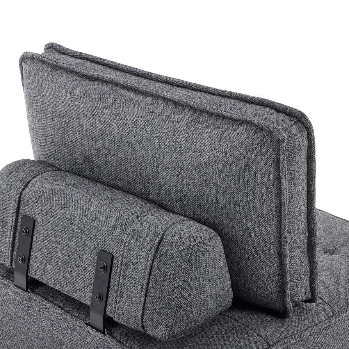 Dark Grey Linen Modular Spliceable Wooden Frame Sofa - Omega Lifestyles