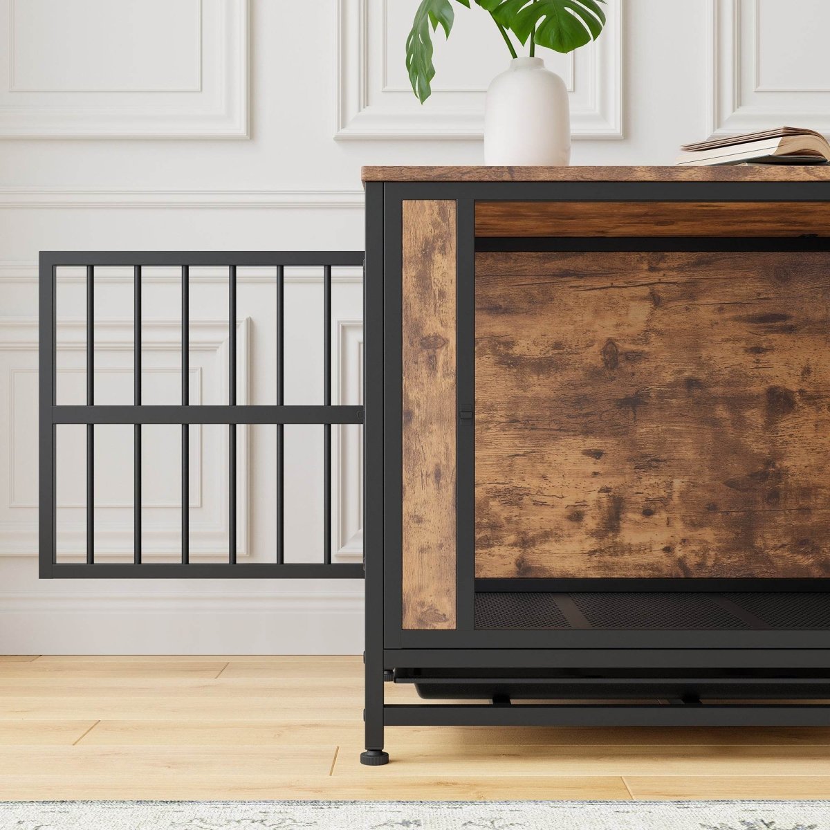 Decorative Small Dog Crate Furniture With Double Doors - Sleep Galleria