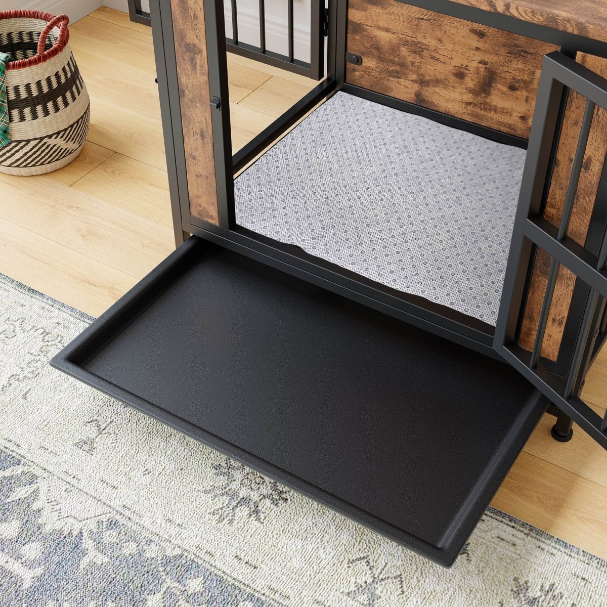 Decorative Small Dog Crate Furniture With Double Doors - Sleep Galleria