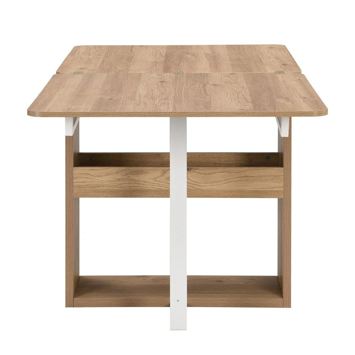 Extendable 5-Piece MDF Metal Dining Table Set With Chairs - Omega Lifestyles