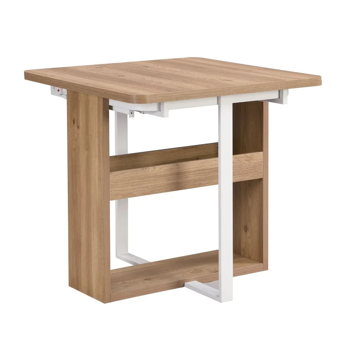 Extendable 5-Piece MDF Metal Dining Table Set With Chairs - Omega Lifestyles